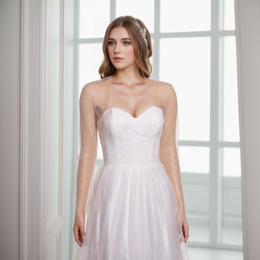 Plain tulle bolero