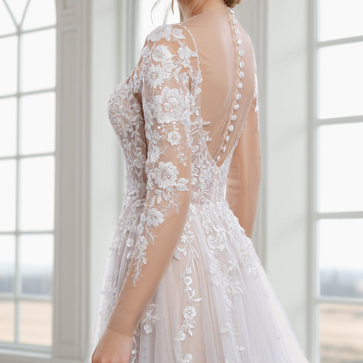Wedding dress topper beaded lace bolero