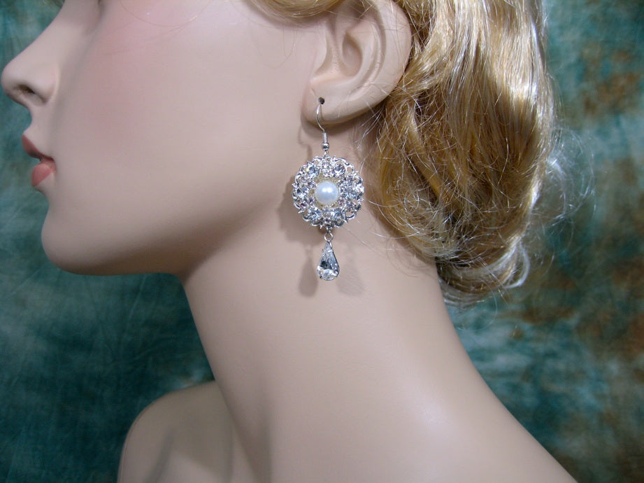 Sparkling Rhinestones earrings Earring_005