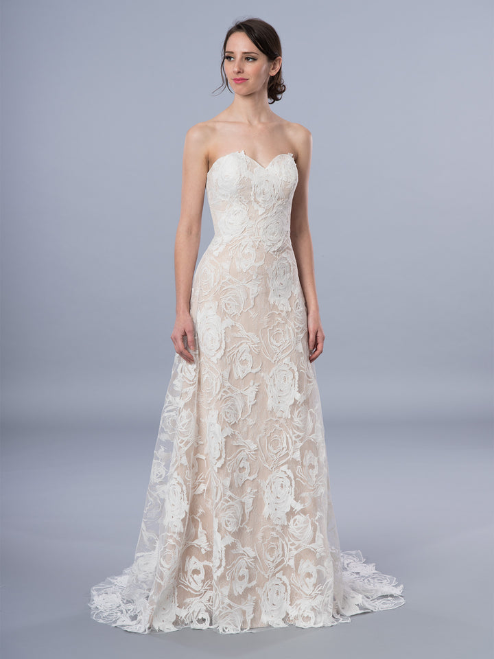 Boho lace wedding dress