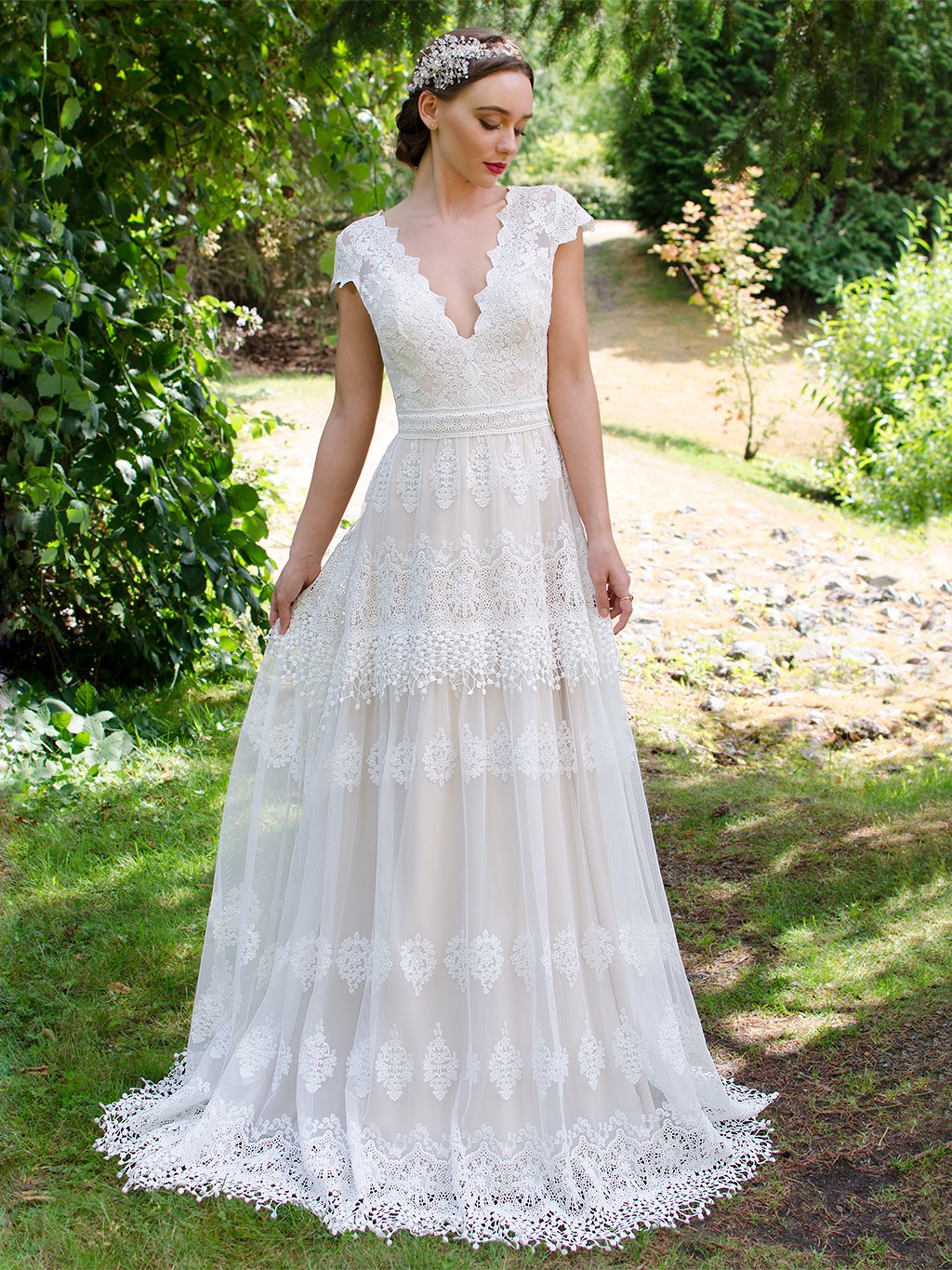 Boho lace wedding dress – Tulip Bridal