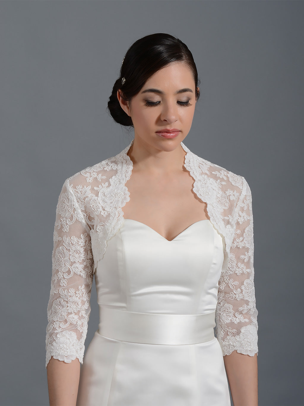Lace Bolero Jacket White Lace Jacket For Wedding Dress Bridal Lace