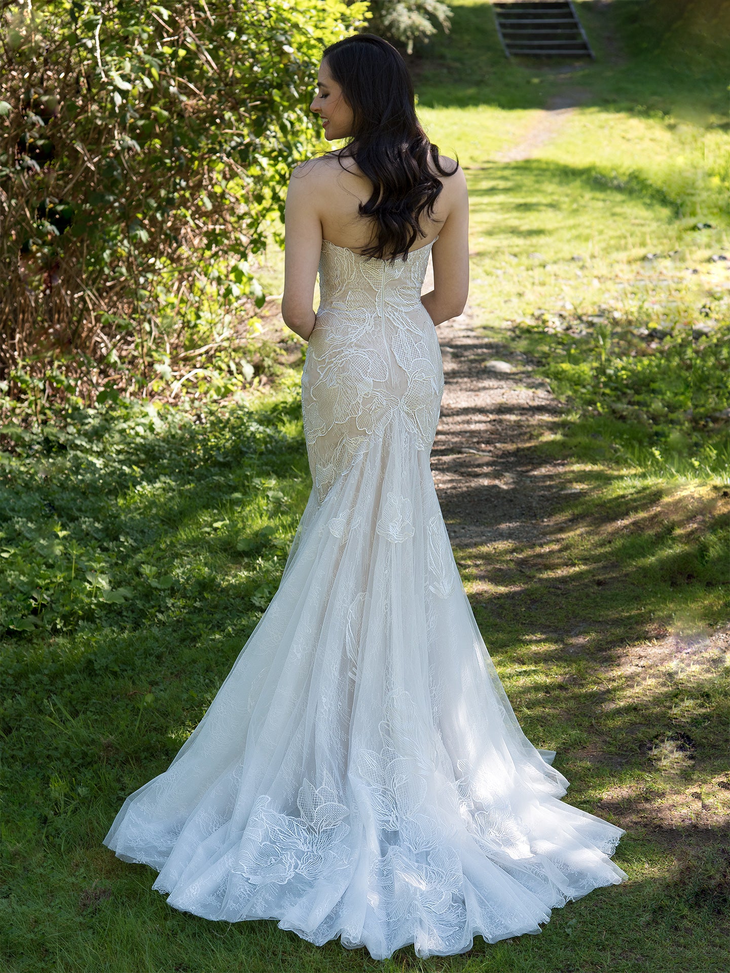 Fit and flare wedding dress