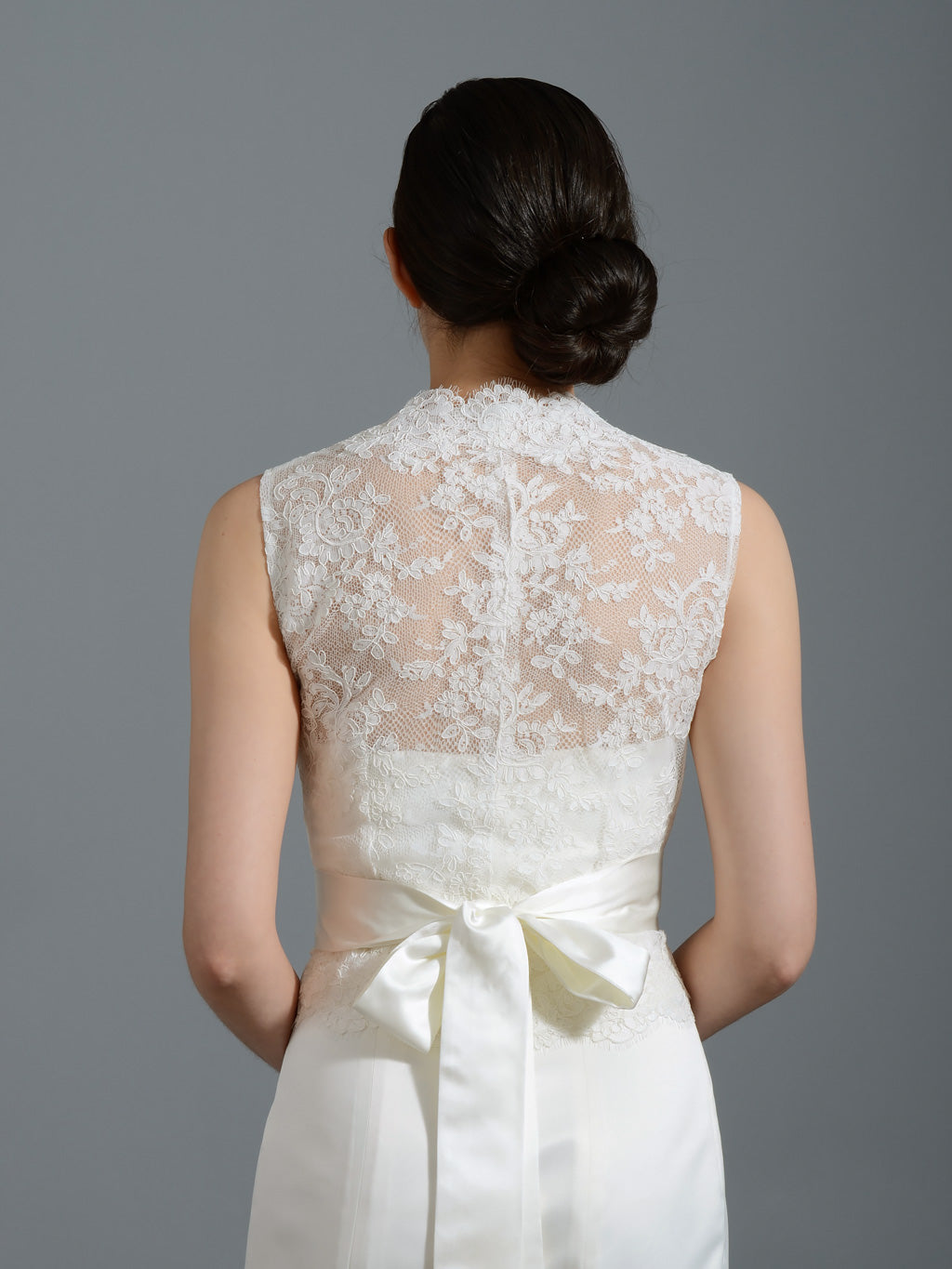 Front open Ivory Lace jacket Bridal Bolero