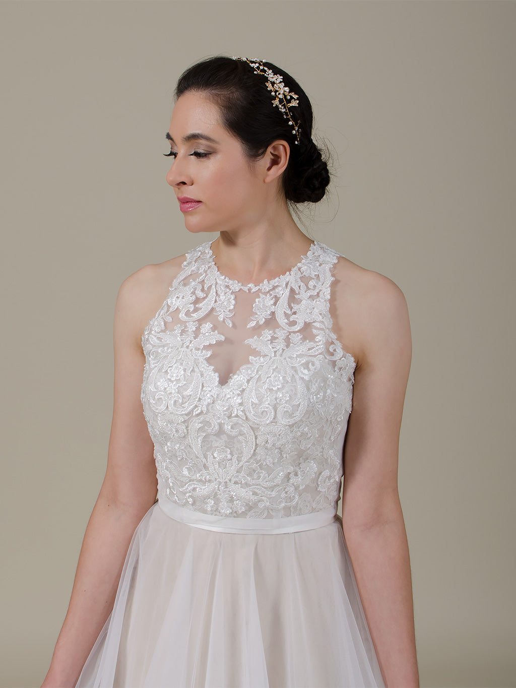 halter style wedding gowns