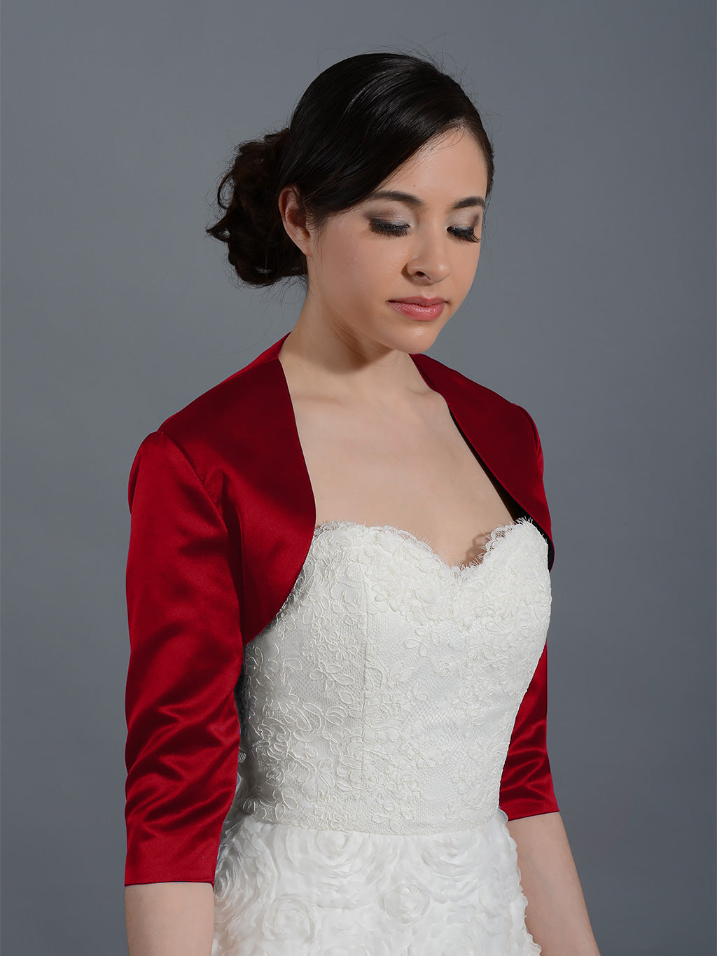 wine colored bolero jacket