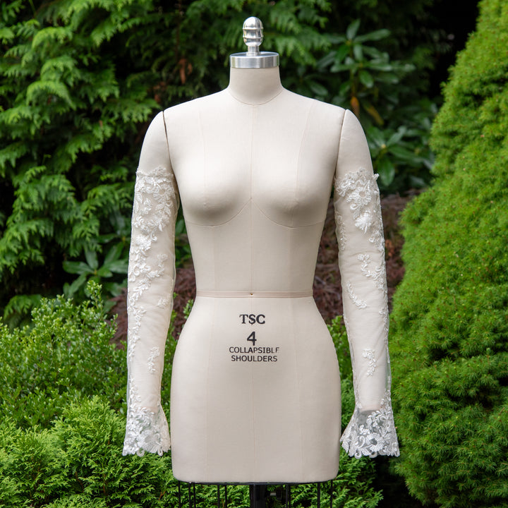 Off shoulder detachable sleeves DS005
