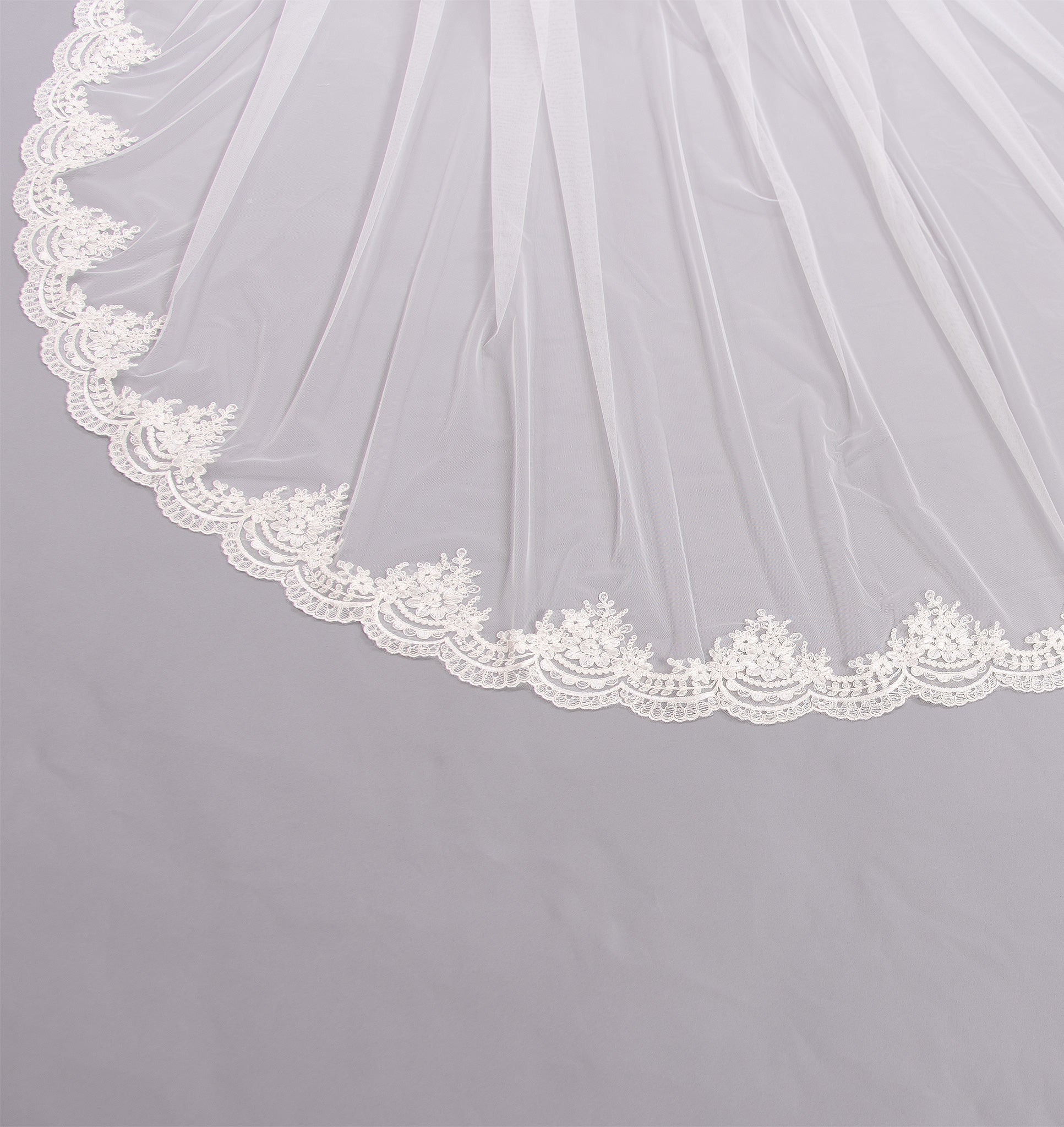 Ivory wedding veil cathedral length V205C – Tulip Bridal