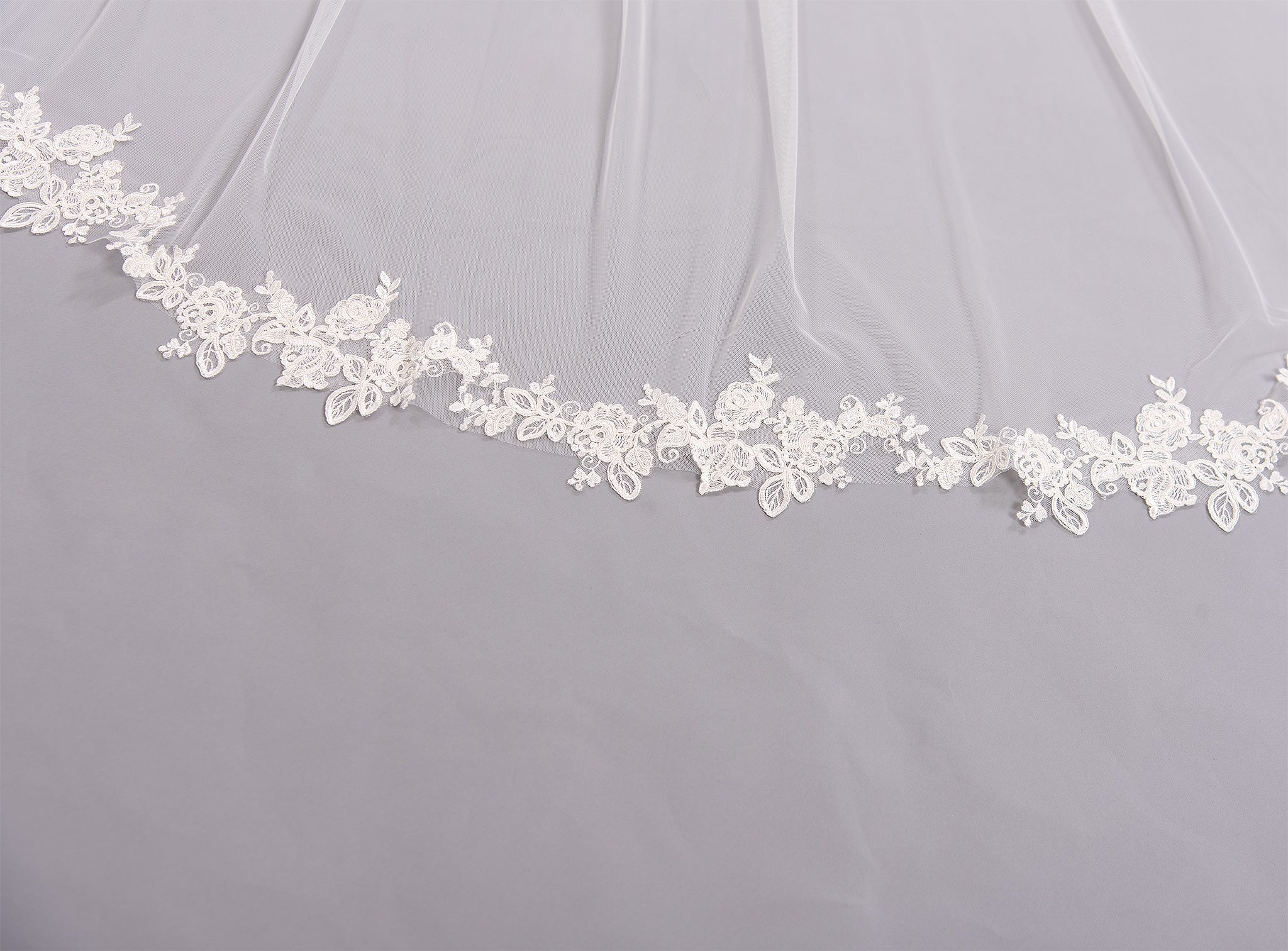 Ivory wedding veil cathedral length V206C – Tulip Bridal