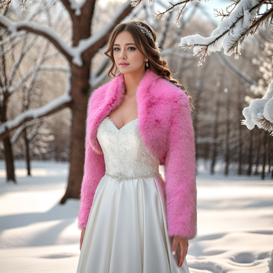 Faux Fur Bolero and Faux Fur Shrug Tulip Bridal