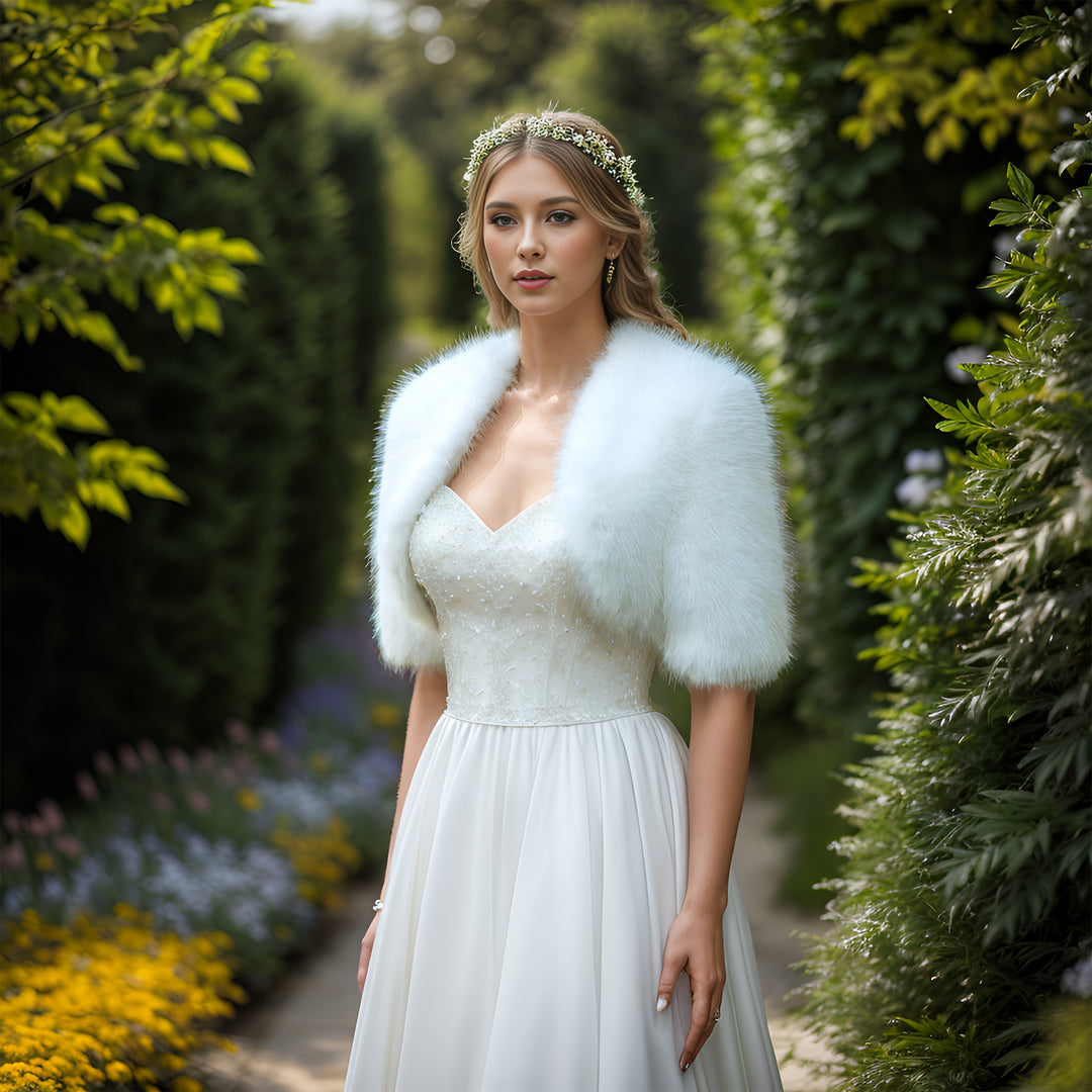 Faux Fur Bolero and Faux Fur Shrug Tulip Bridal Faux Fur Bolero and Faux Fur Shrug Tulip Bridal