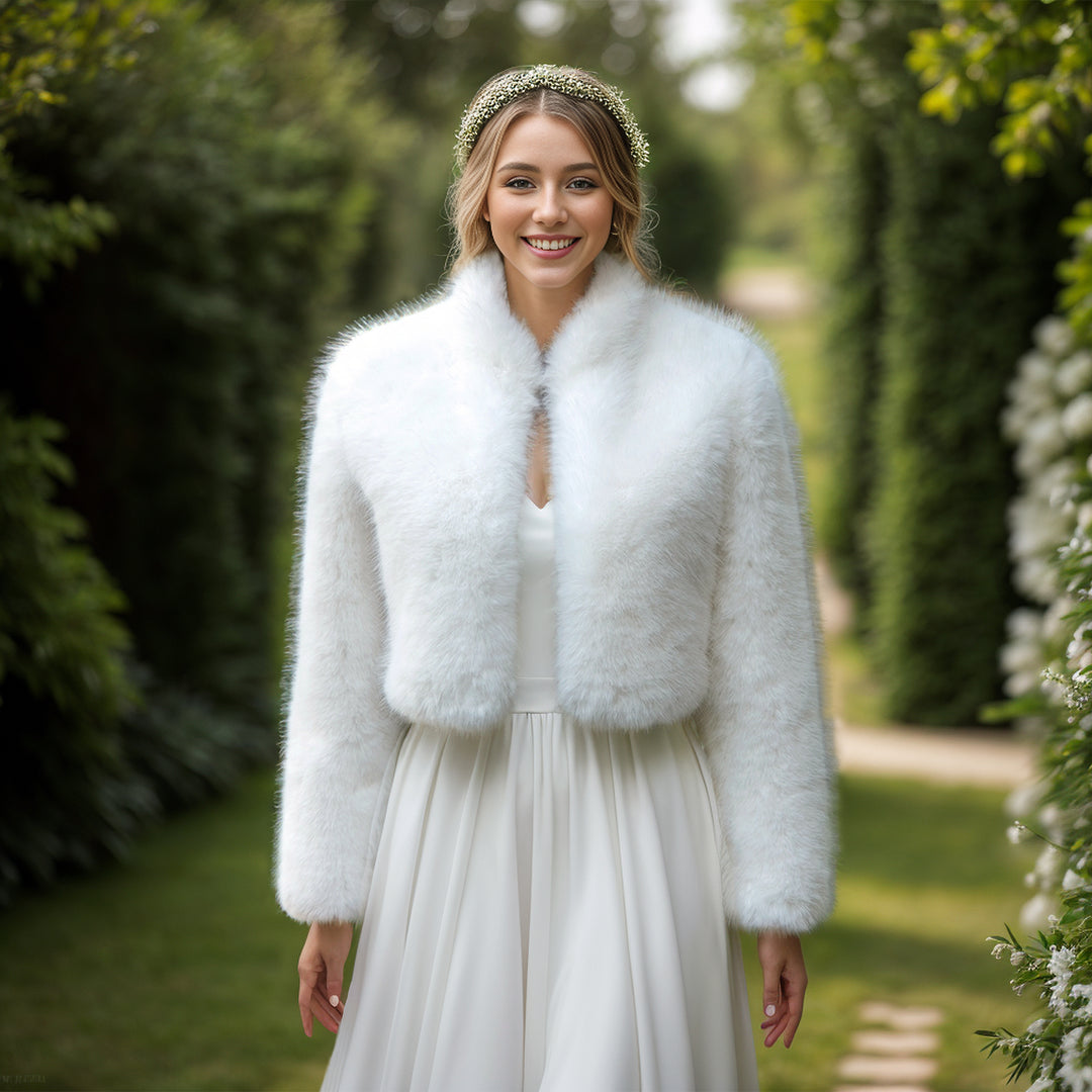 Faux Fur Bolero and Faux Fur Shrug Tulip Bridal Faux Fur Bolero and Faux Fur Shrug Tulip Bridal