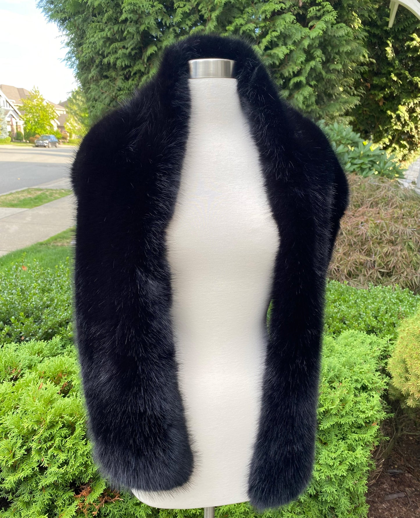 Black faux fur wrap bridal shawl wedding cape