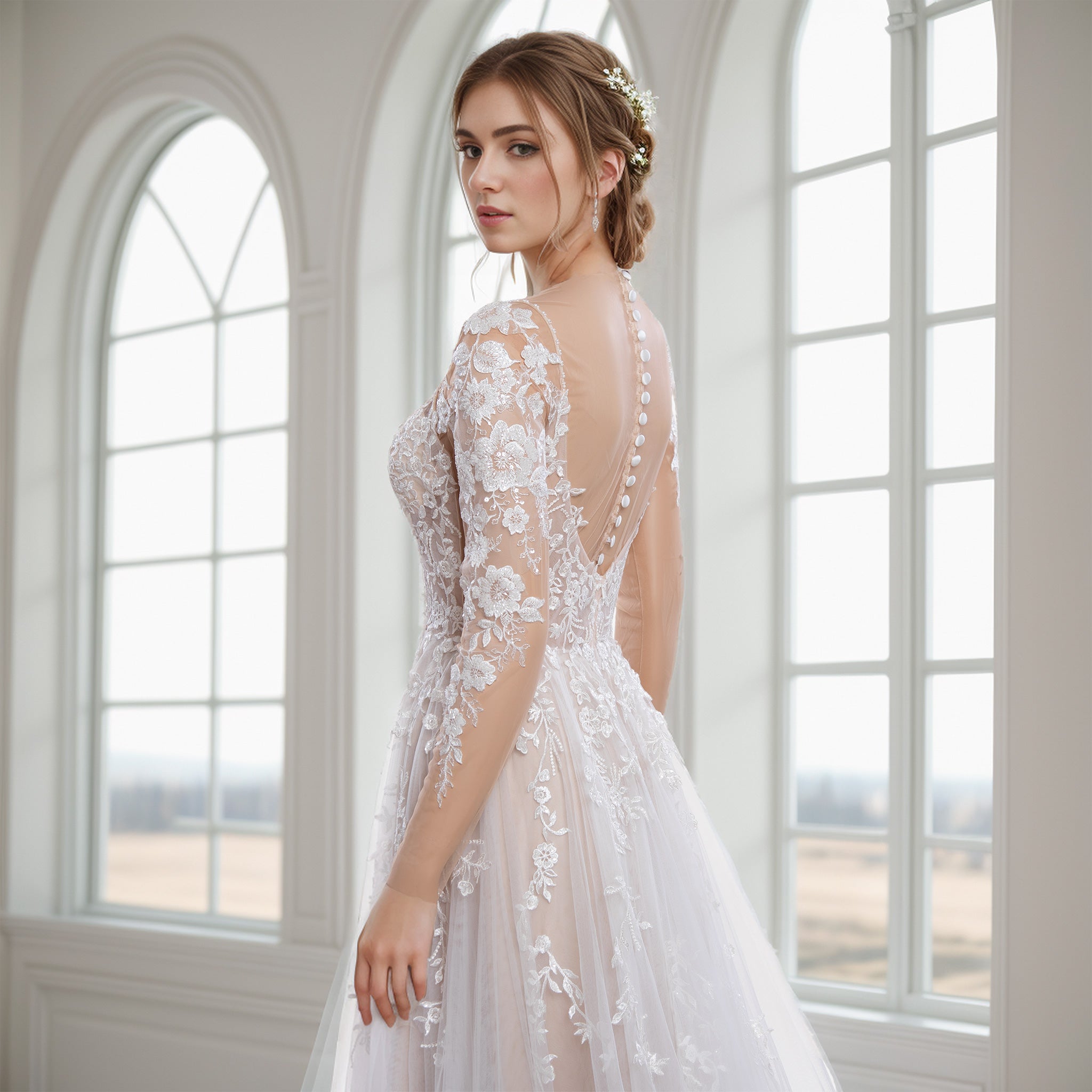 Wedding Dress Topper High Meadow Top