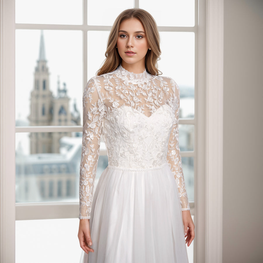 wedding dress topper, lace top for wedding dress – Tulip Bridal