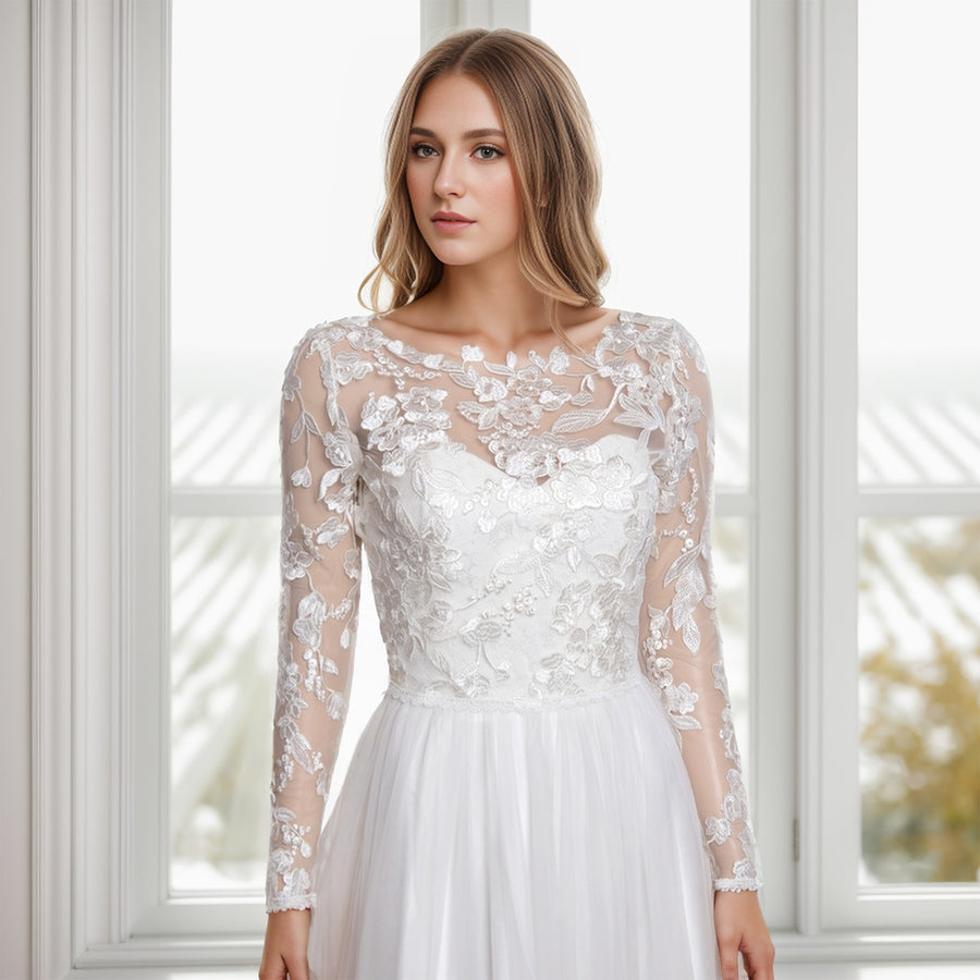 wedding dress topper, lace top for wedding dress – Tulip Bridal