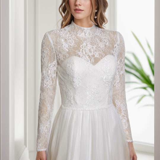 wedding dress topper, lace top for wedding dress – Tulip Bridal