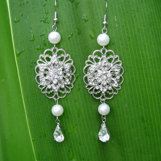Sparkling Rhinestones earrings Earring_003