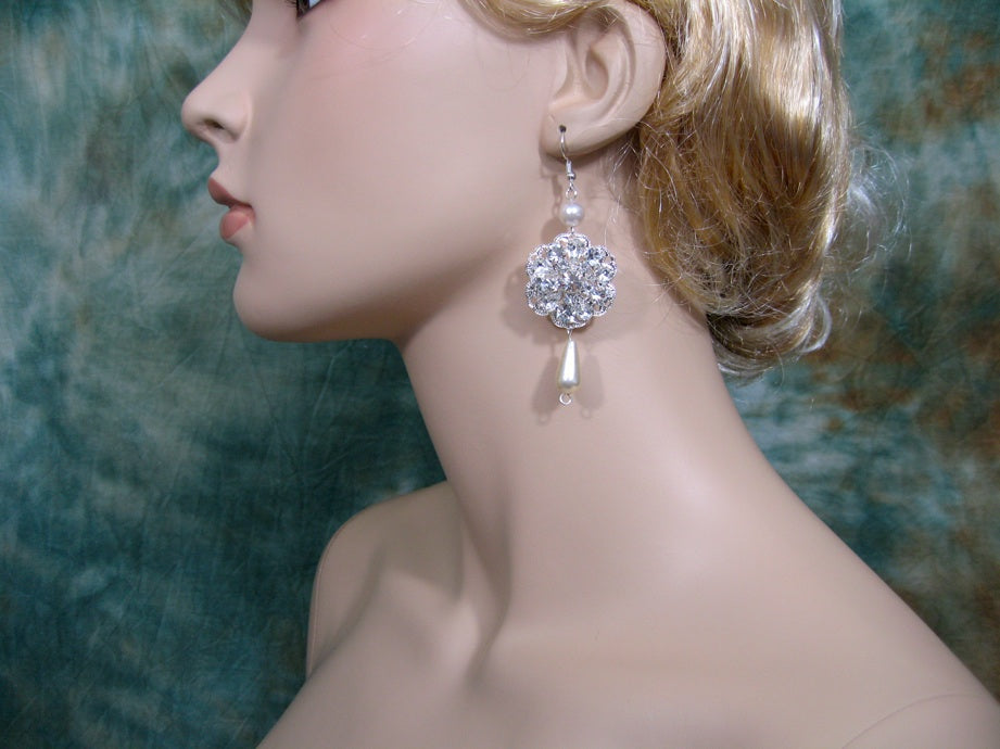 Sparkling Rhinestones earrings Earring_004