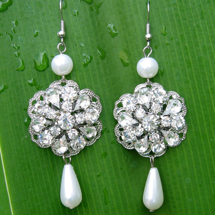 Sparkling Rhinestones earrings Earring_004