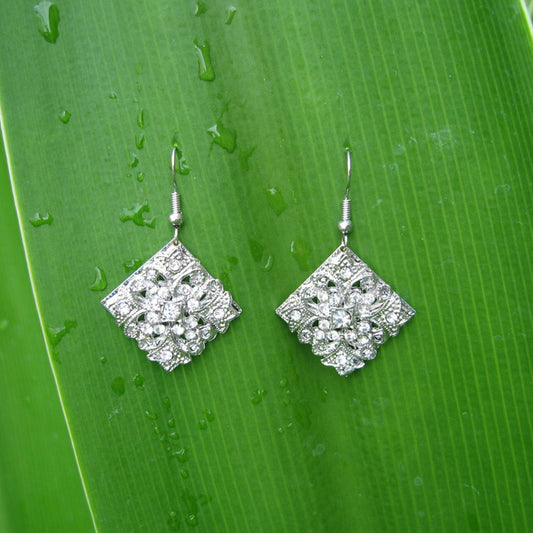 Sparkling Rhinestones earrings Earring_006