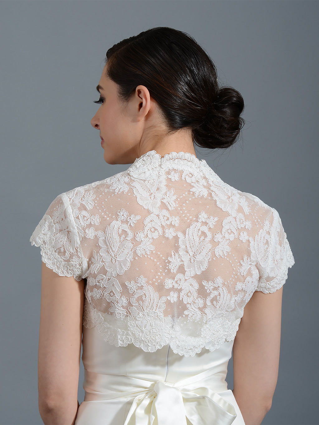 White online lace bolero