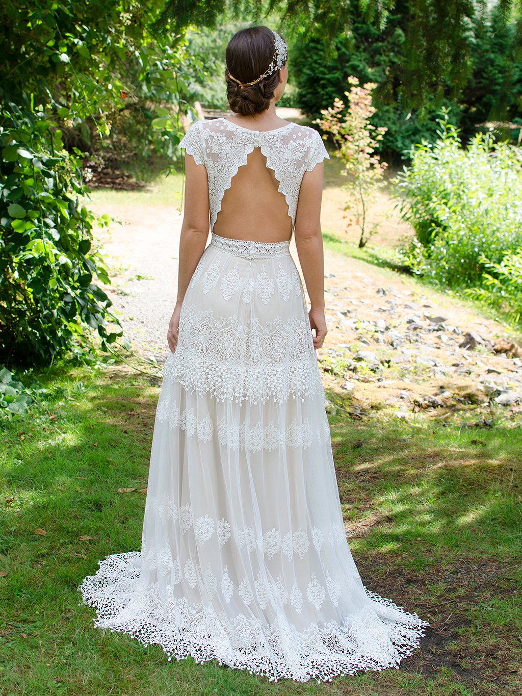 Boho Lace Wedding Dress, 6 Weeks / 8 Boho Lace Wedding Dress, 6 Weeks / 8