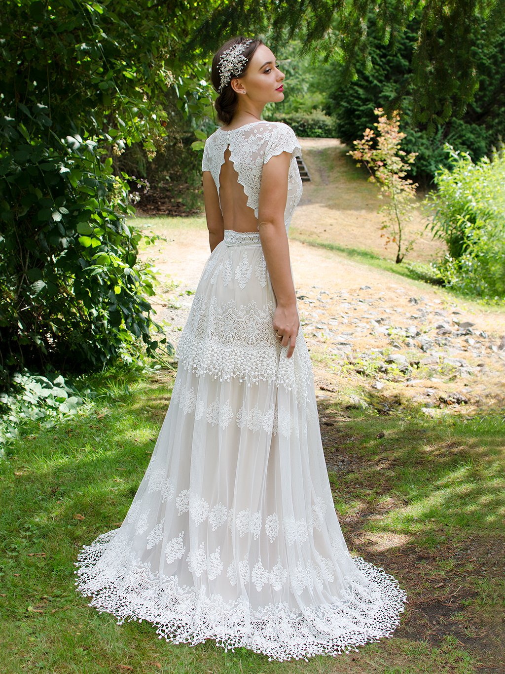 Boho lace wedding dress, 6 weeks / 8 Boho lace wedding dress, 6 weeks / 8