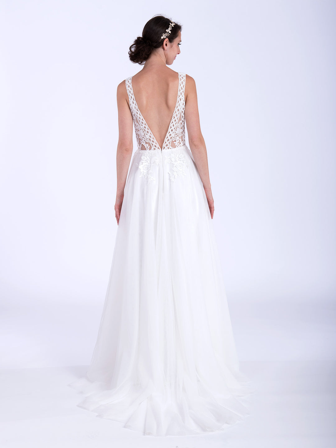 boho sleeveless wedding dress Sweetheart Lace Applique Boho Wedding Dress Bridal Gown WD660 Pgmdress