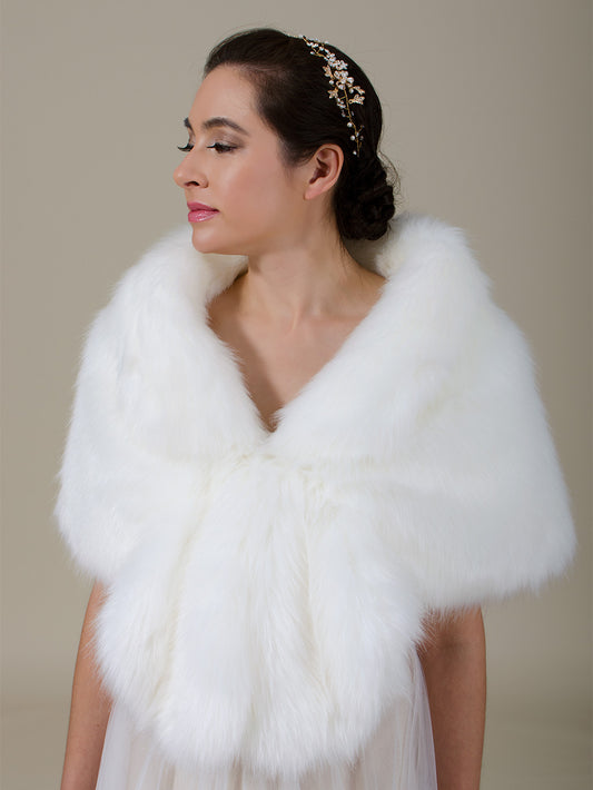 faux fur wrap