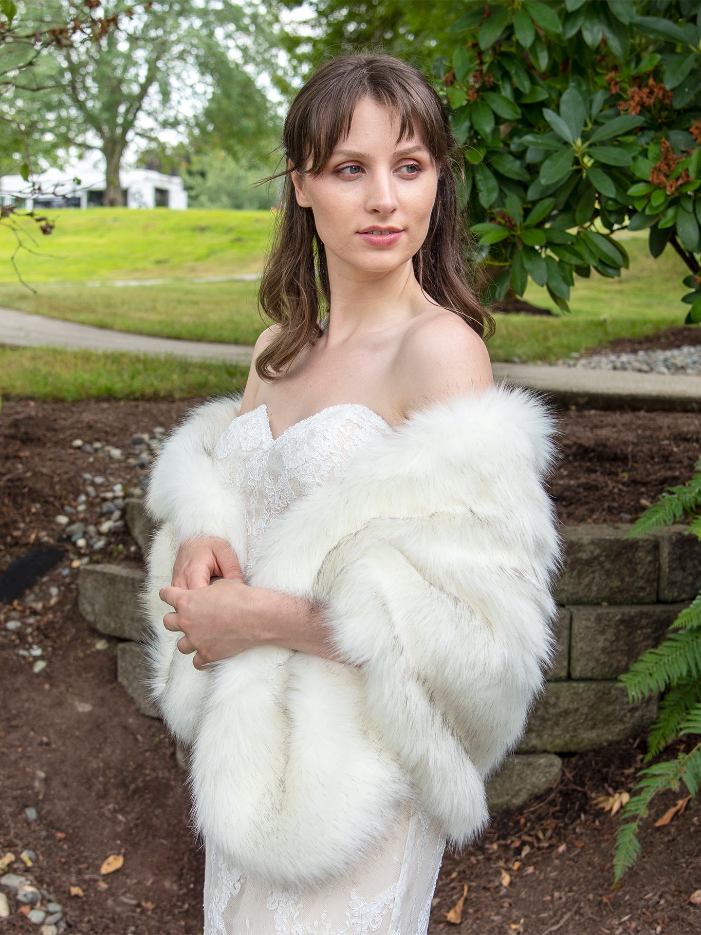 faux fur wrap