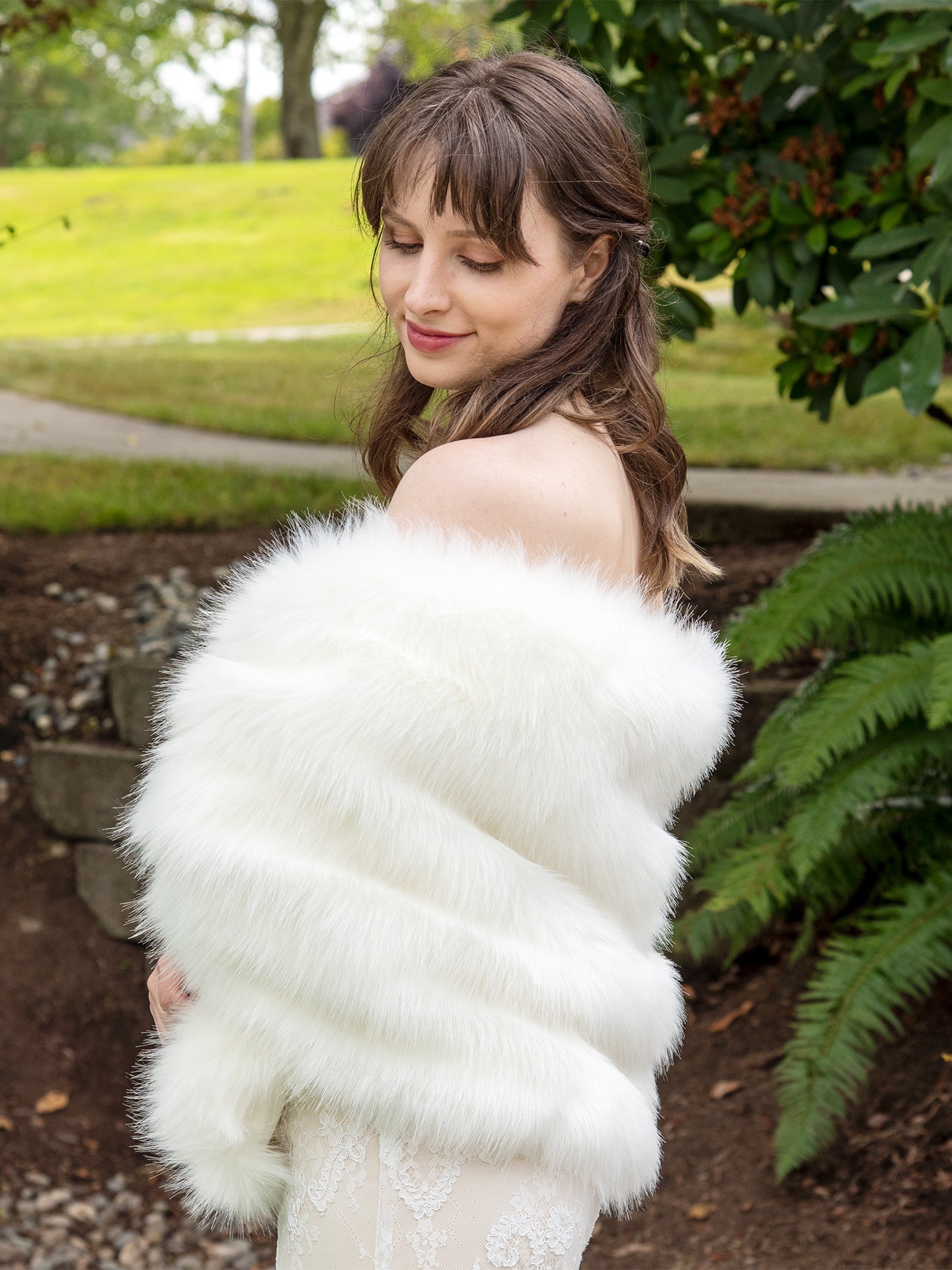 faux fur wrap
