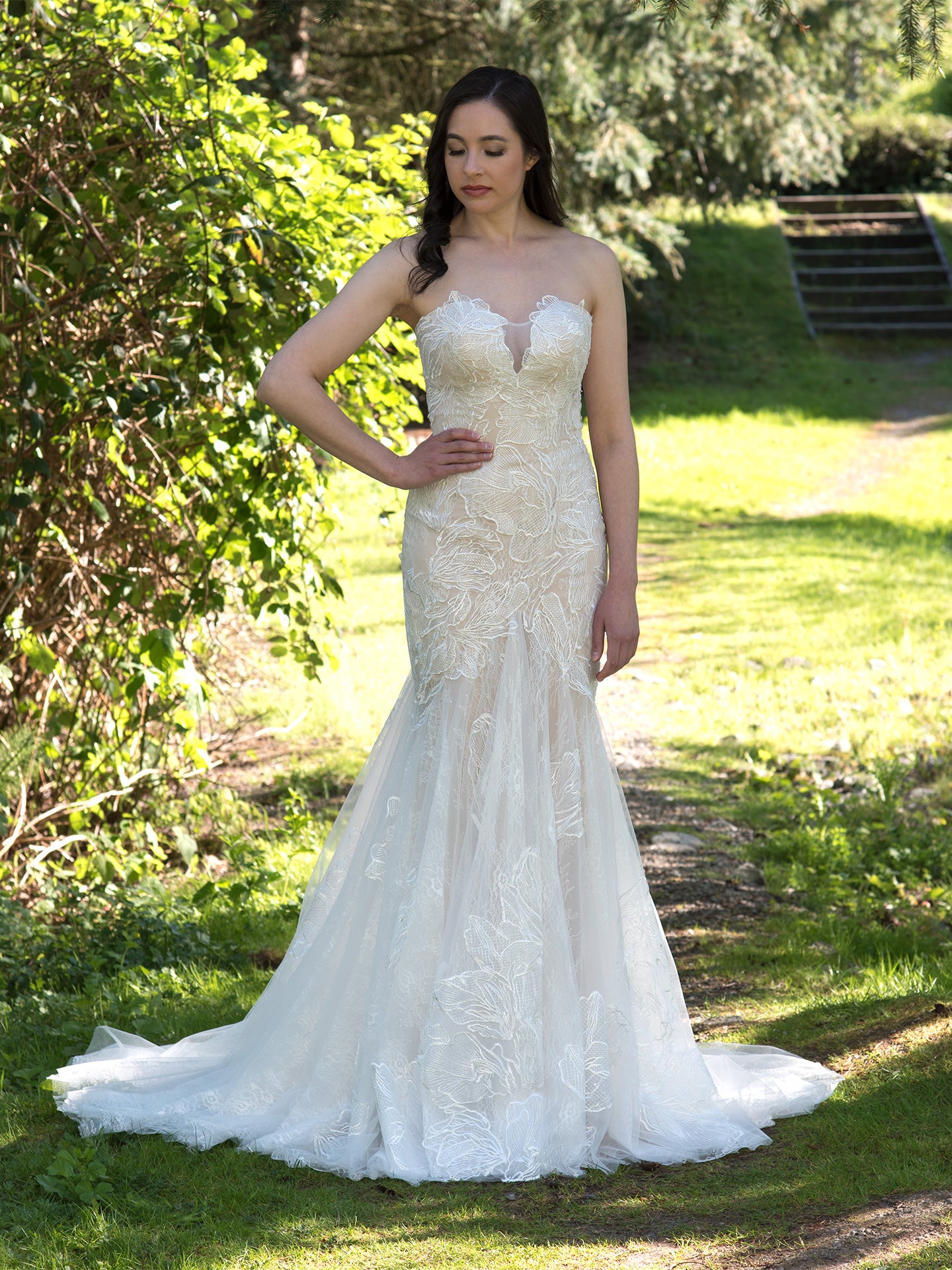 Fit and flare wedding dress