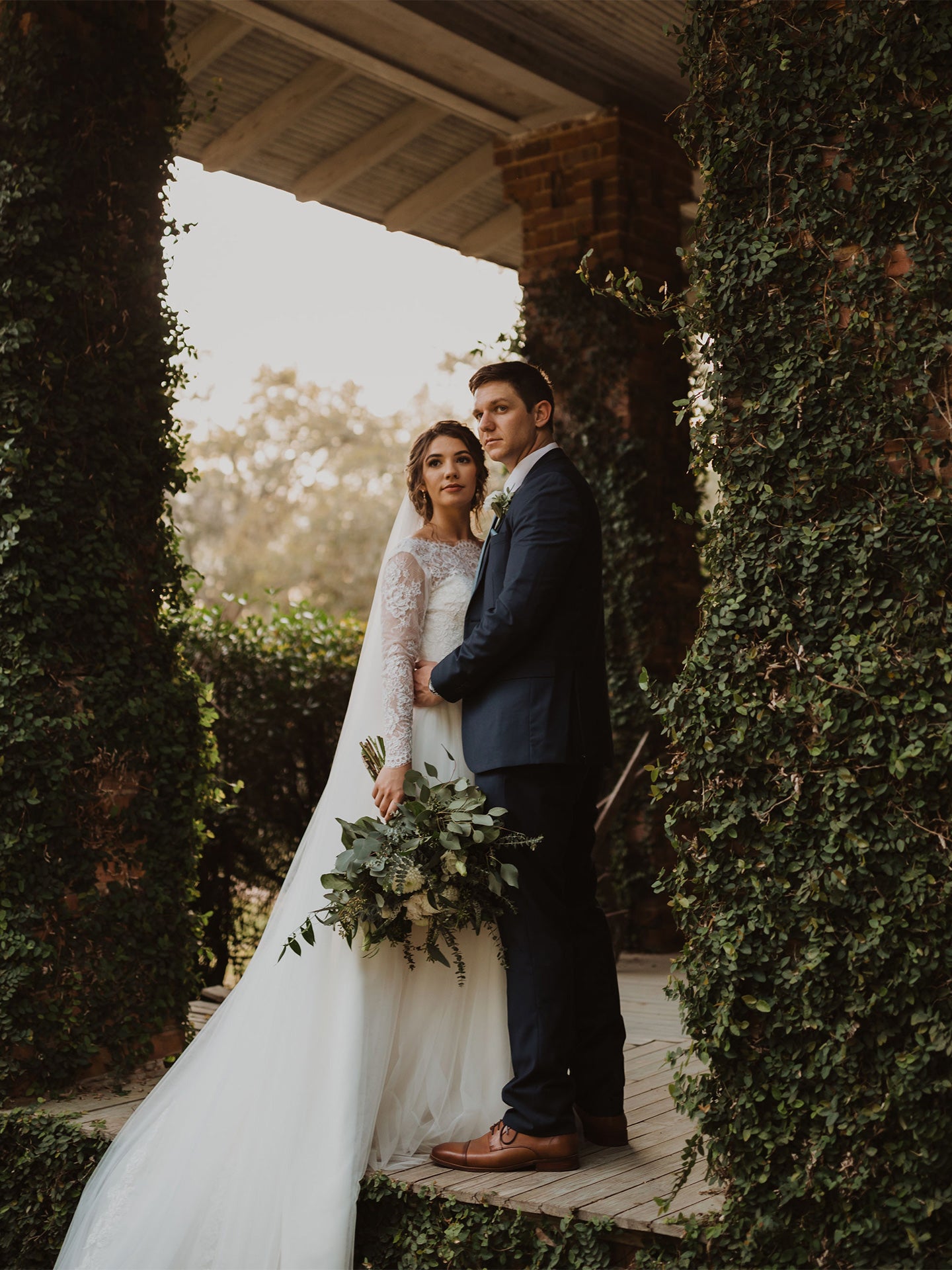 Light ivory long sleeve wedding dress topper
