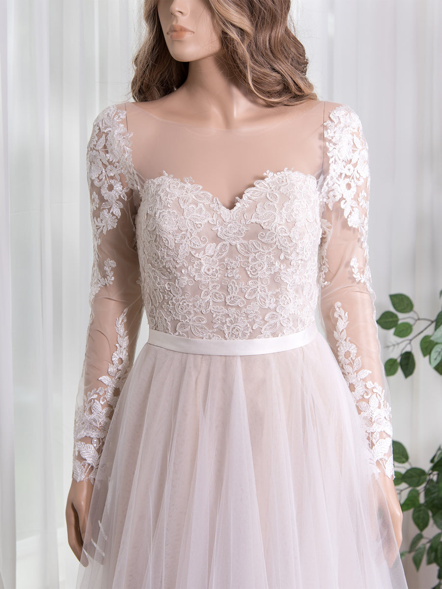 wedding dress topper, lace top for wedding dress – Tulip Bridal
