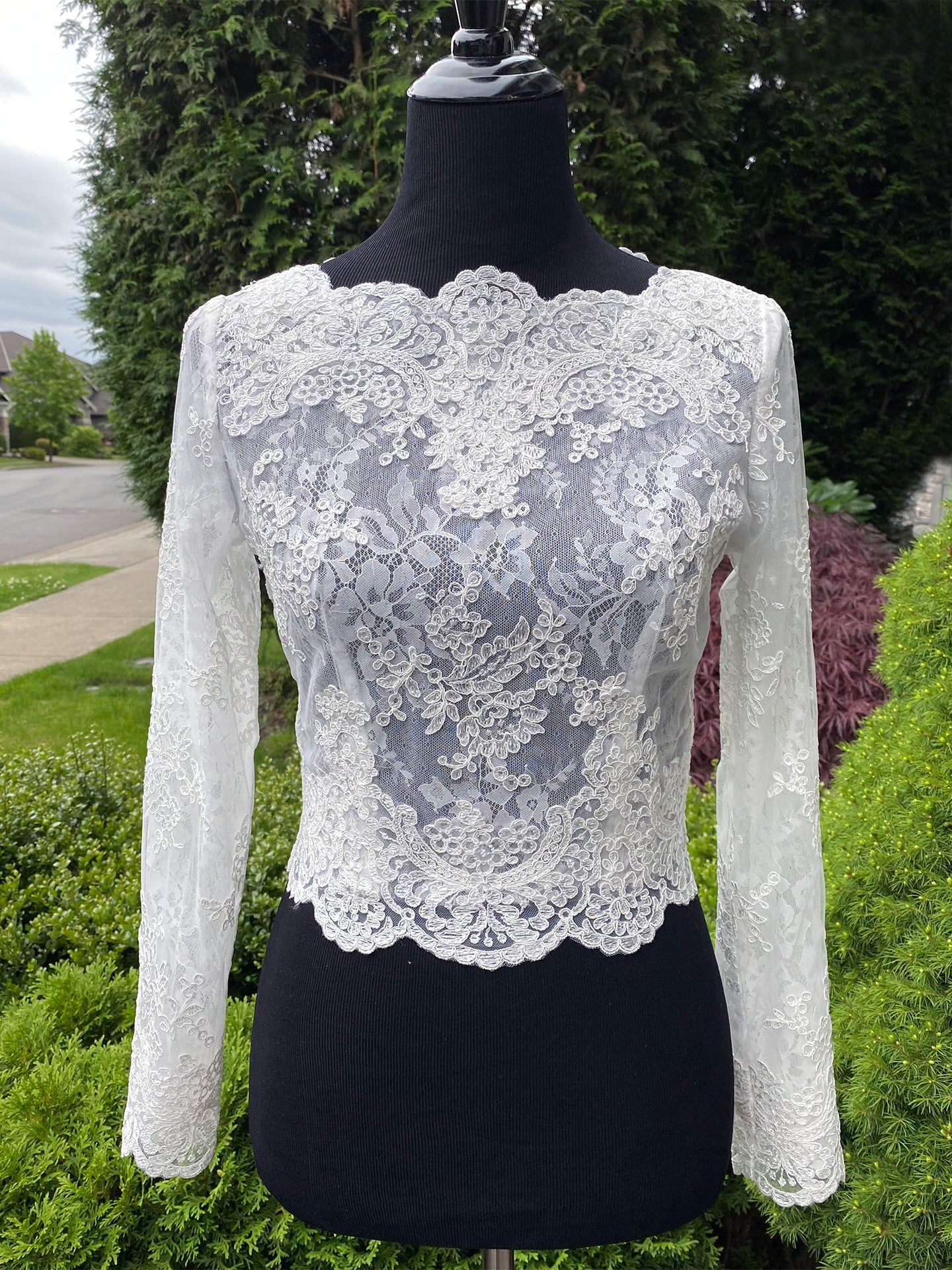 wedding dress topper, lace top for wedding dress – Tulip Bridal