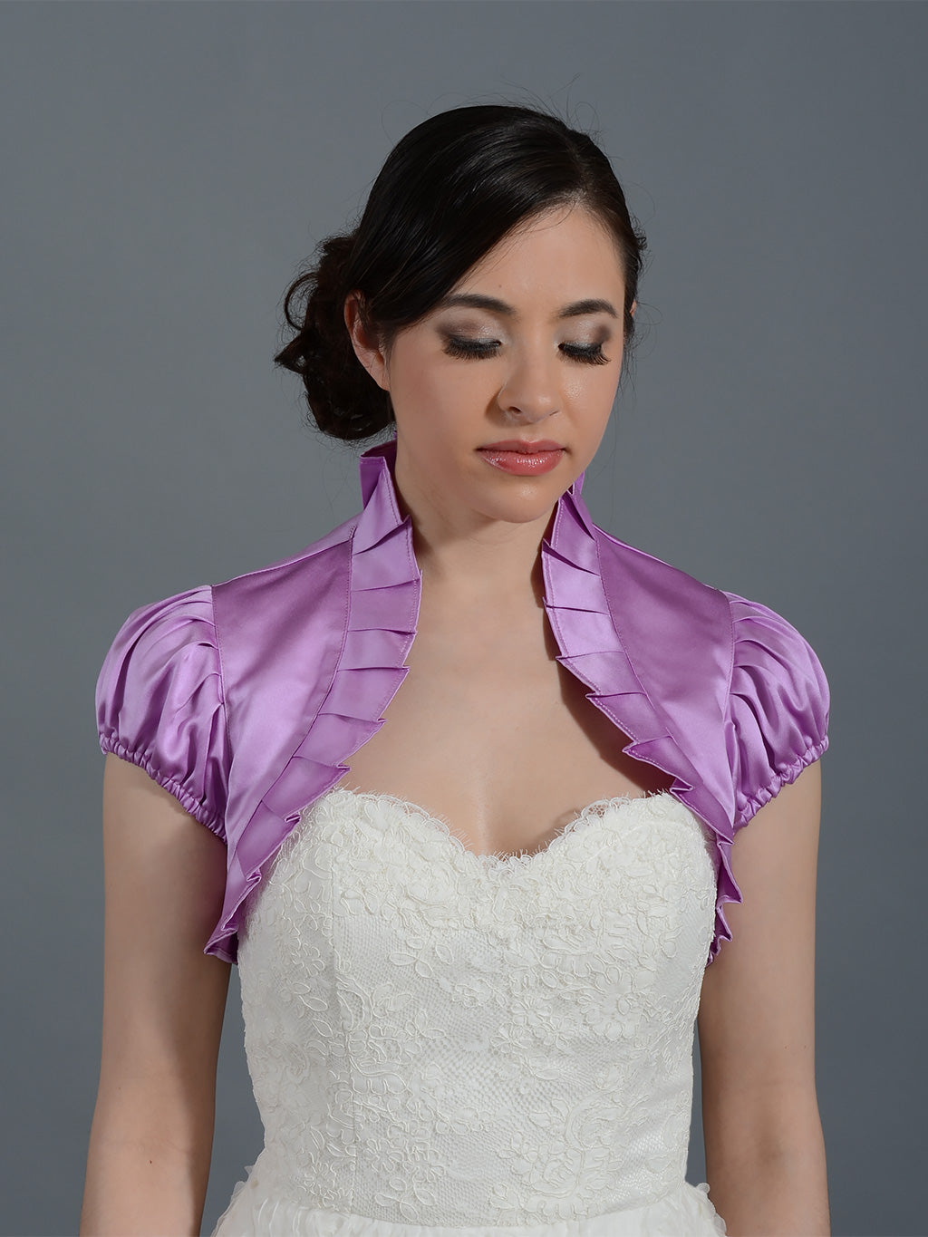 Pink satin bolero jacket store
